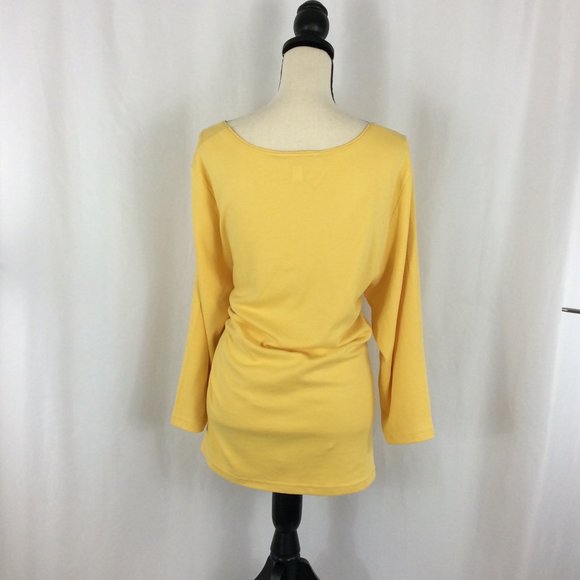 Karen Scott Warm Gold Tunic 206A - Picture 3 of 6